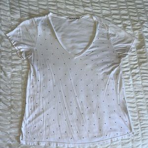 White Studded T-Shirt